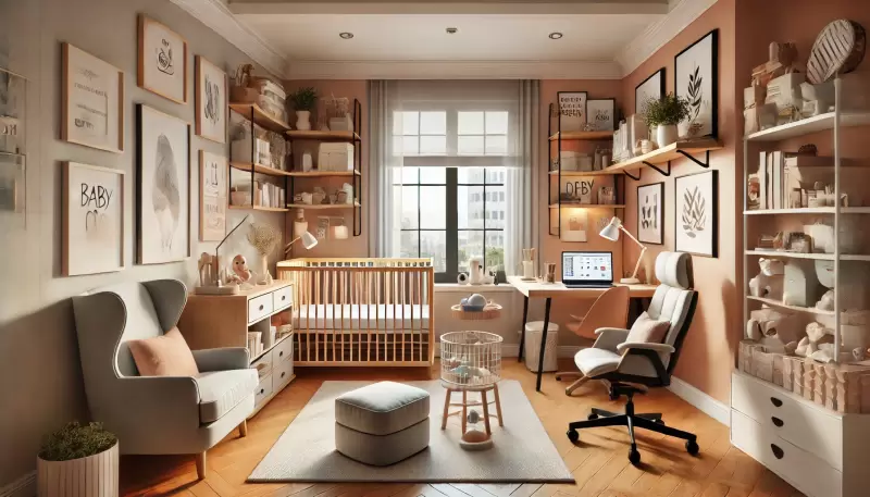 Imagem Quarto de Bebê e Home Office: Decoração e Organização