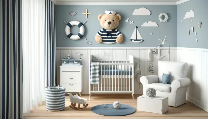 Imagem Quarto de Bebê Marinheiro: Decoração Ursinho