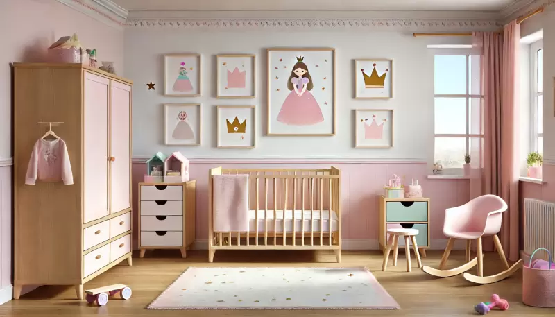 Imagem Quarto de Bebê Feminino Princesa: Decoração Simples