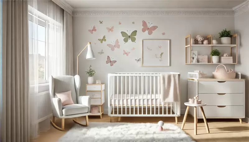 Imagem 10 Ideias de Decoração para Quarto de Bebê Menina 