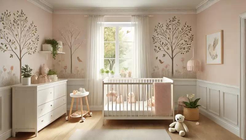 Imagem 10 Ideias de Decoração para Quarto de Bebê Menina 