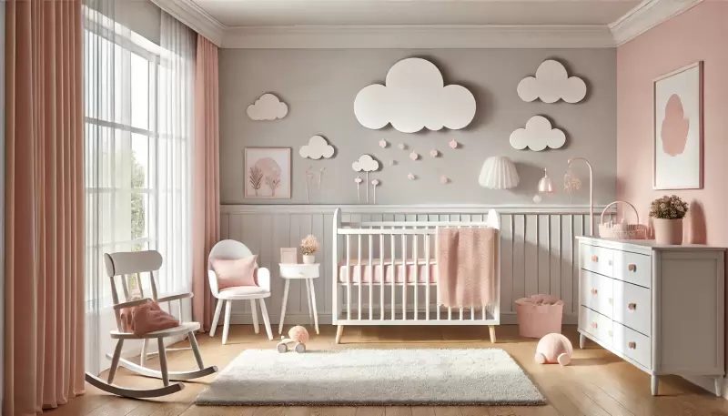 Imagem 10 Ideias de Decoração para Quarto de Bebê Menina 