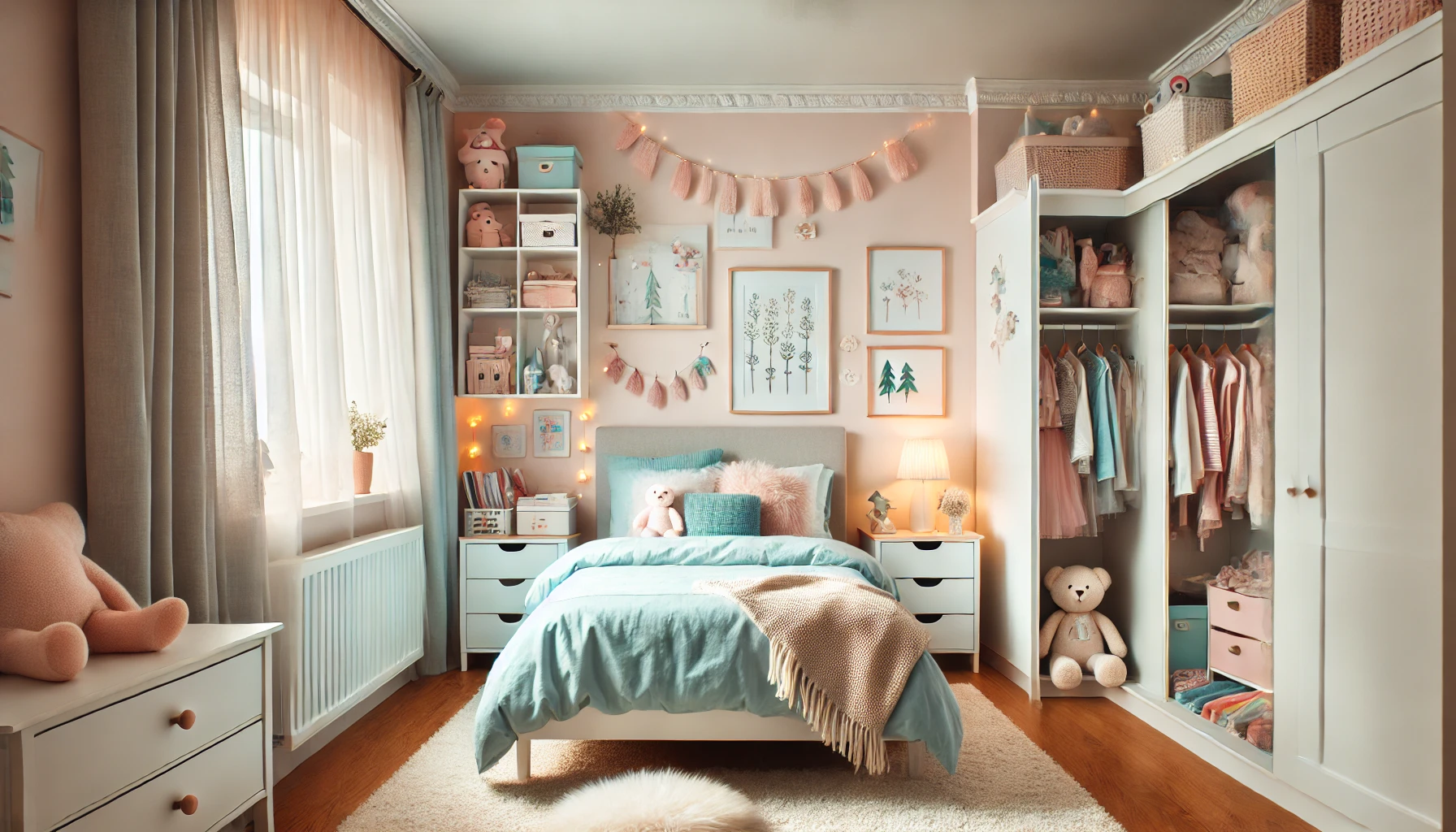 Imagem Como Montar um Quarto de Uma Menina? Planejar e Decorar